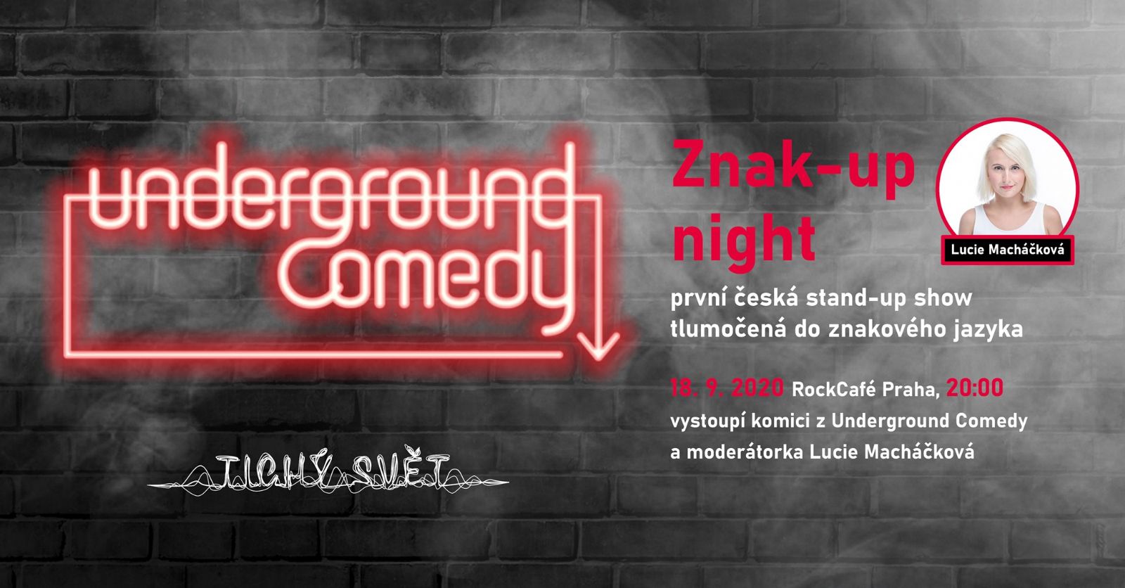 obrázek: Znak-up Night aneb První česká stand-up show tlumočená do znakového jazyka