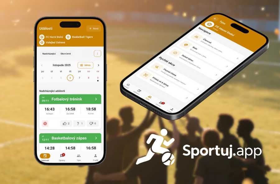 Nová sezóna, nový systém: sportovní týmy zkouší novou českou aplikaci zdarma