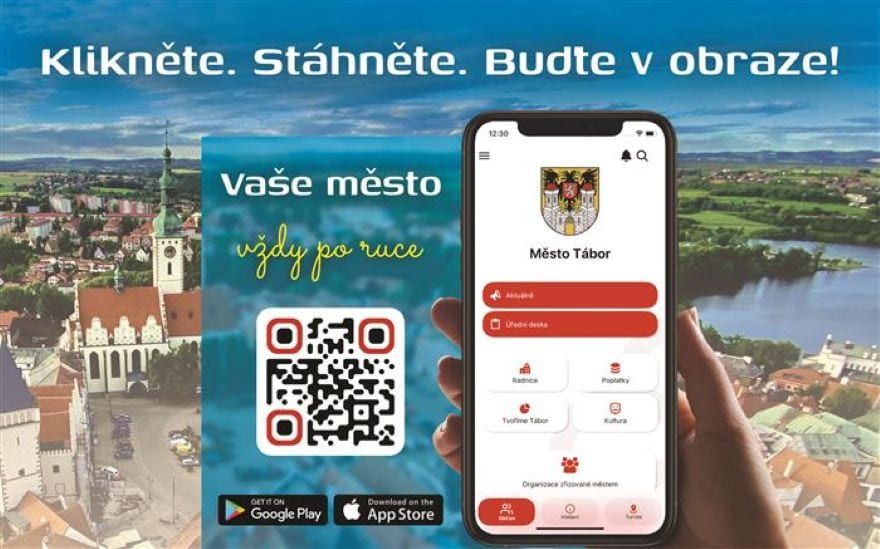 Tábor spustil novou městskou mobilní aplikaci pro občany i návštěvníky