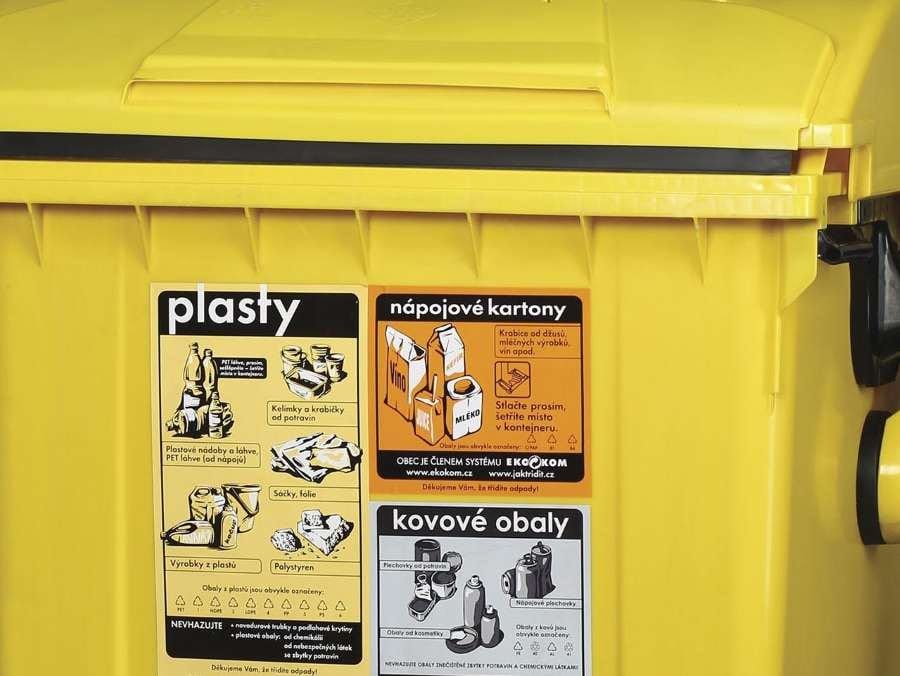 Žluté kontejnery v Jindřichově Hradci nově sbírají plasty, kovové obaly i nápojové kartony
