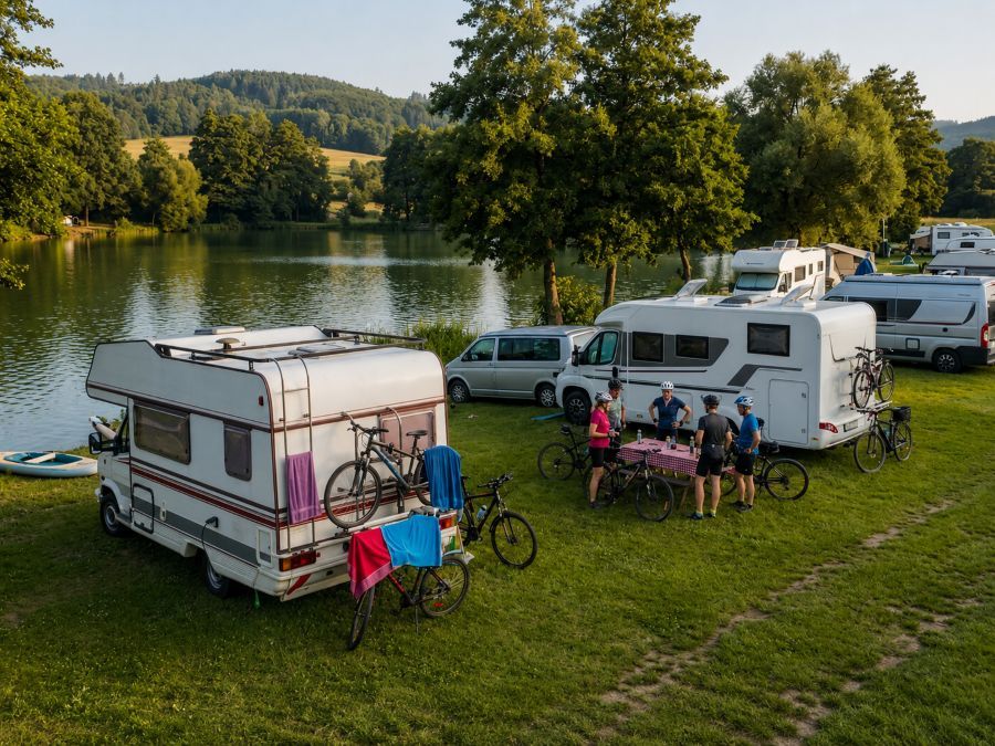 Kempy v jižních Čechách hlásí rozdílnou sezonu. Třeboňsko plní karavany, Lipensko čeká silnější srpen