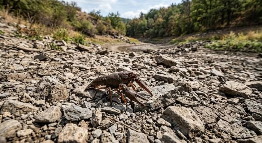 obrázek: Sucho ohrožuje raky. Odborníci varují před jejich přenášením mezi potoky a rybníky