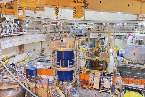 obrázek:V JE Temelín mění 163 palivových souborů. Odstávka druhého bloku míří do finále