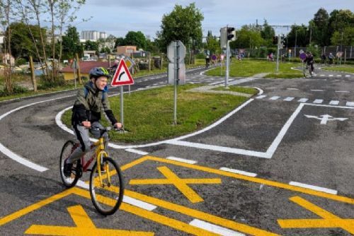 obrázek:Moderní dopravní hřiště v Českých Budějovicích zvýší bezpečnost cyklistů