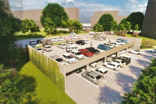 obrázek:Písek zahájí stavbu etážového parkoviště na sídlišti Jih, vznikne 100 míst