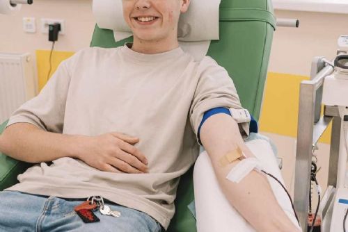 obrázek:Studentské Krvebraní zaplnilo čekárnu budějovického transfuzního oddělení