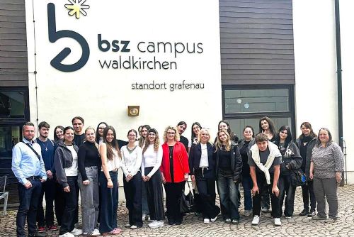 Foto: Žáci z Č. Budějovic prohlubují vztahy s Německem: Projekt Schule ohne Grenzen